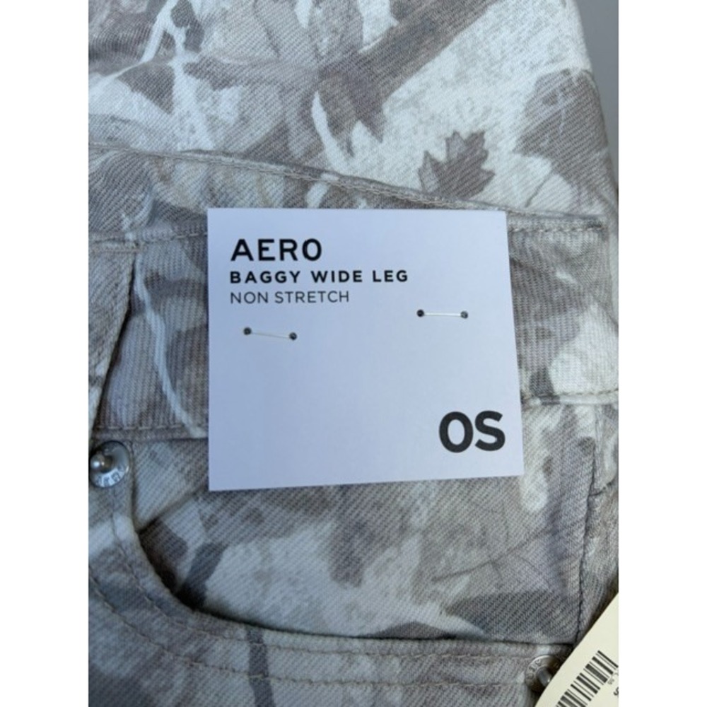 Aeropostale Womens 0S Aero Baggy Wide Leg Jeans Camo Real Tree Non Stretch Skate - Picture 9 of 14